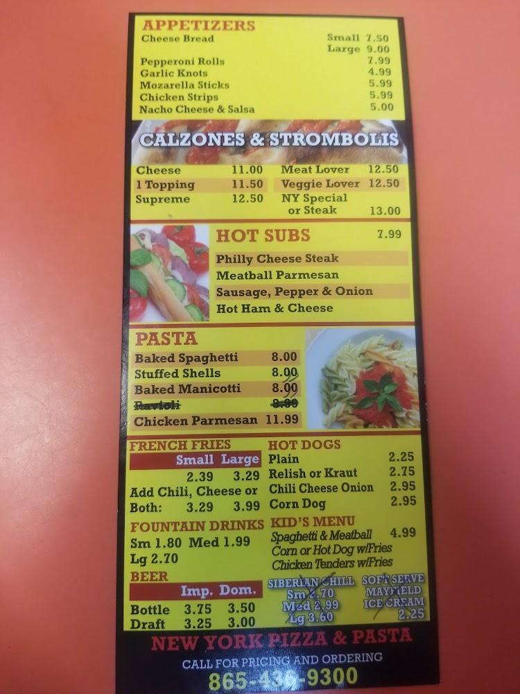 New York Pizza & Pasta Menu image 4